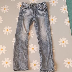 Salvage light blue distressed boys denim jean